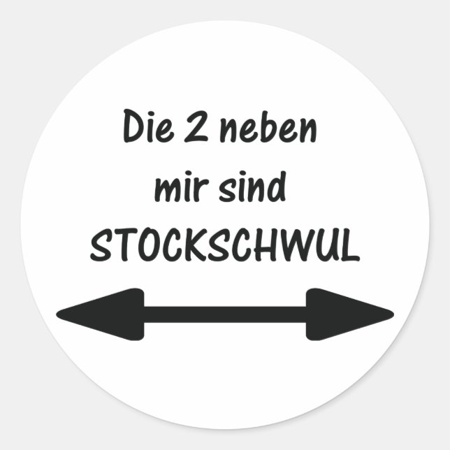 Adesivo die 2 neben mir sind stock schwul (Frente)
