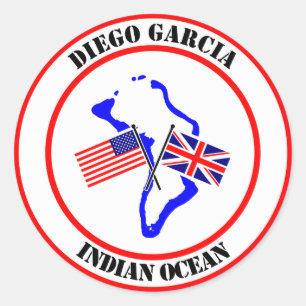 Adesivo Diego Garcia Oceano Índico