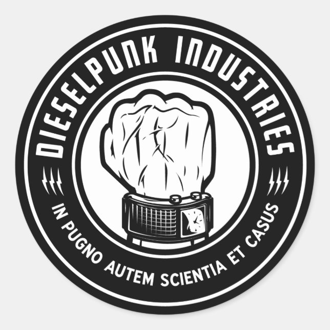Adesivo Dieselpunk Industries Sticker (Frente)