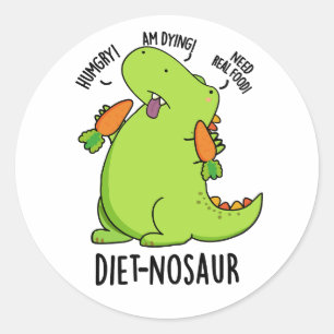 Adesivo Diet-nosauro Piadas de Dinossauro Engraçadas