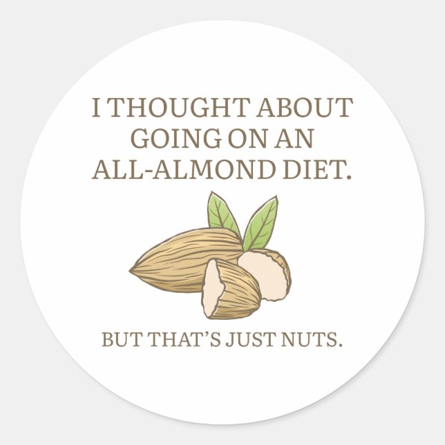 Adesivo Dieta All-Almond (Frente)