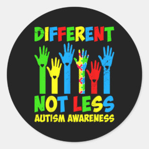 Adesivo Diferente Não Menos Conscientização sobre Autismo