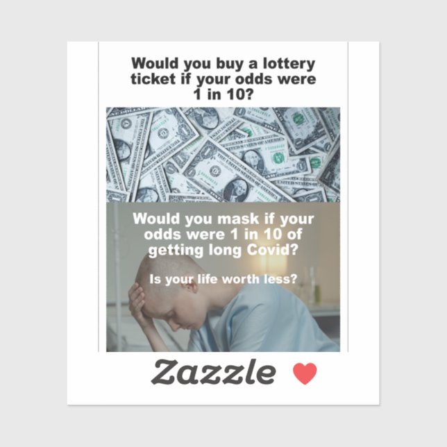 Adesivo Dificuldades de ganhar vs. vinil covid longo; ades (Folha)