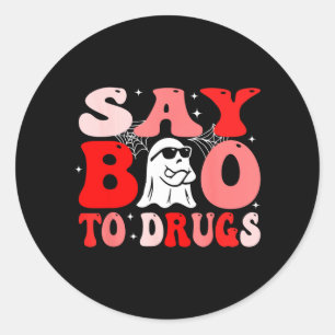 Adesivo Diga Boo às Drogas Semana da Fita Vermelha Funny H