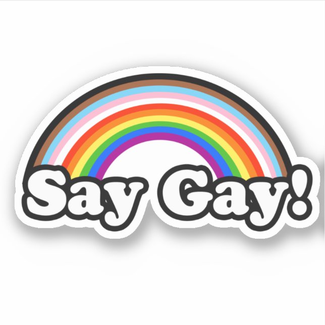 Adesivo Diga Gay (Frente)