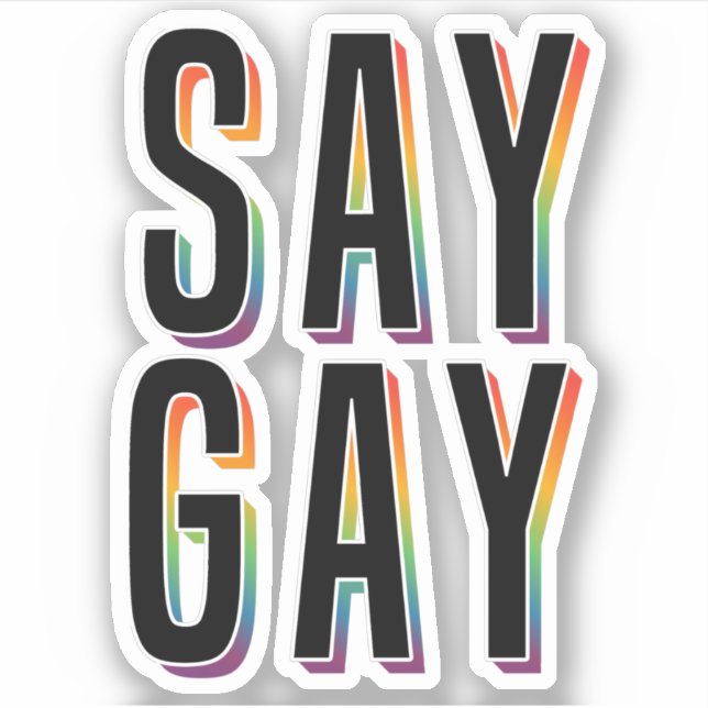 ADESIVO DIGA GAY (Frente)
