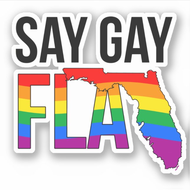 ADESIVO DIGA GAY FLA (Frente)