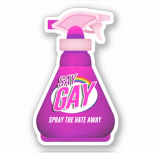Adesivo Diga Gay Spray