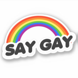 Adesivo Diga Gay Sticker