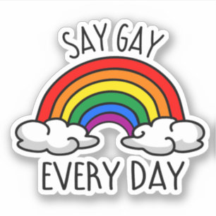 Adesivo Diga Gay Todos Os Dias