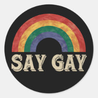 Diga Gay Vintage Arco-íris Orgulho Gay Lgbt Mês