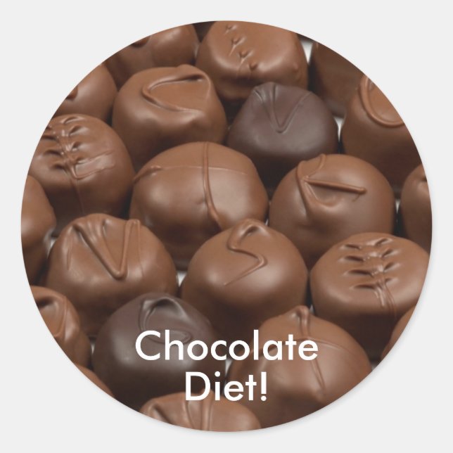 Adesivo Diga isso com Chocolate! (Frente)