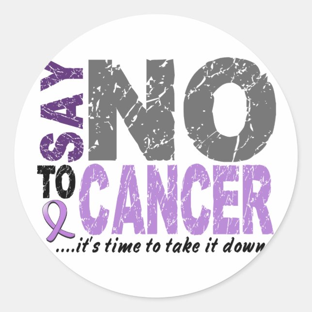 Adesivo Diga NÃO ao Cancer 1 (Frente)