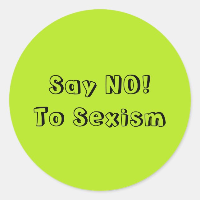 Adesivo Diga Não Ao Sexismo (Frente)