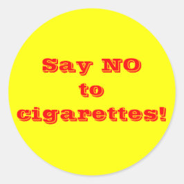 Adesivo Diga não aos cigarros - Sticker