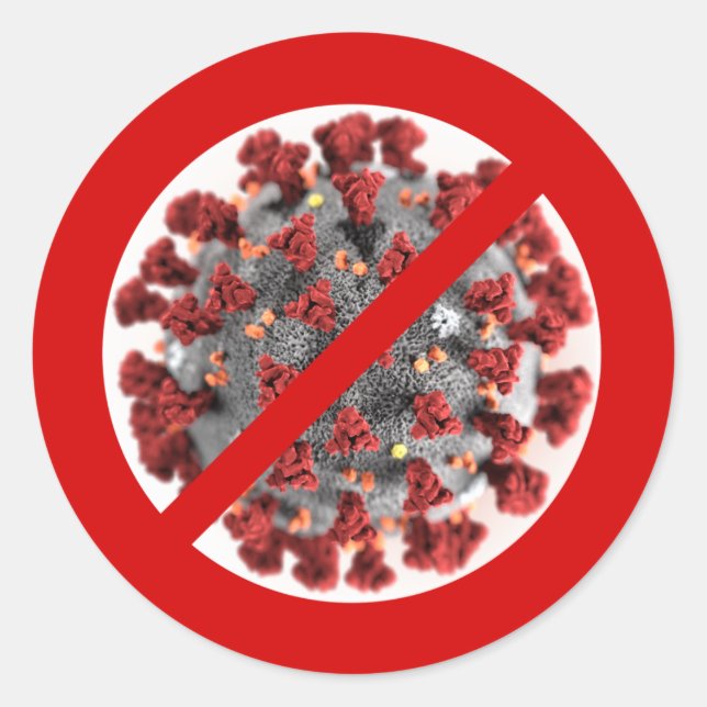 ADESIVO DIGA PARA PARAR O CORONAVÍRUS (Frente)