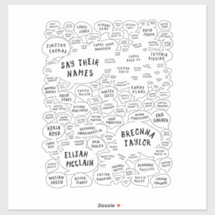 Adesivo diga seus nomes