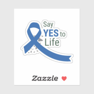 Adesivo Diga SIM para a vida, Positividade, Autoamor