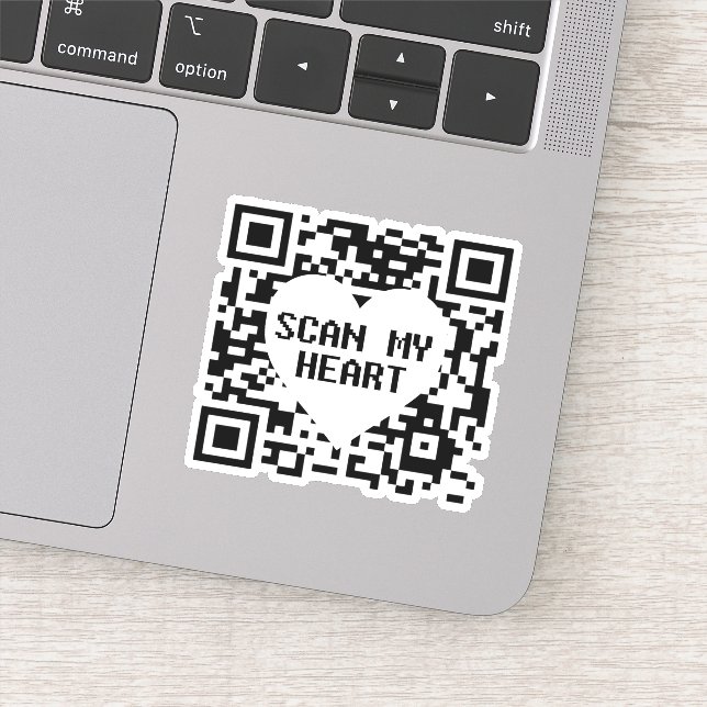 Adesivo Digitalizar meu coração (Detalhe)