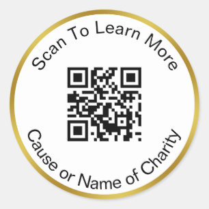 Adesivo Digitalize o Código QR para Saber Mais Causa Carid