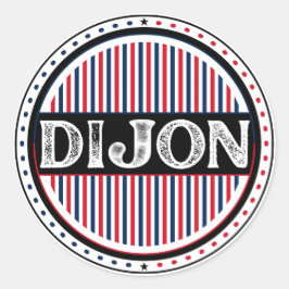 Adesivo Dijon City Pride Emblem – French Identity
