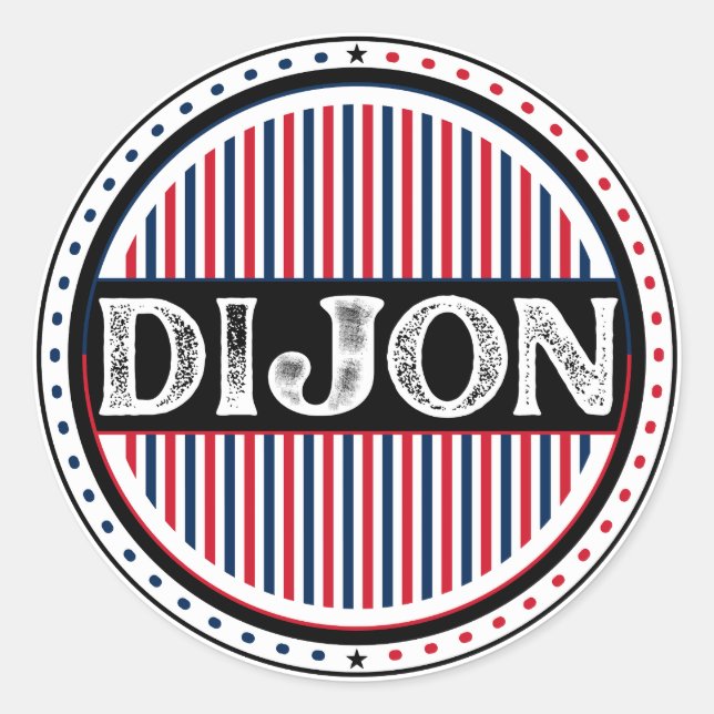 Adesivo Dijon City Pride Emblem – French Identity (Frente)