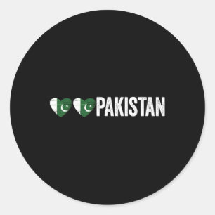 Adesivo Dil Pakistan Azadi Mubarak Heart Flag Day Orud Ro