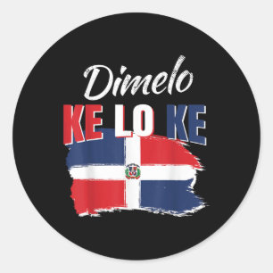 Adesivo Dimelo Ke Lo Ke República Dominicana Bandeira