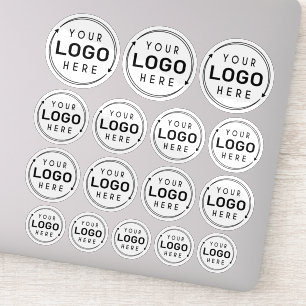 Adesivo Dimensões das variedades de logotipos empresariais