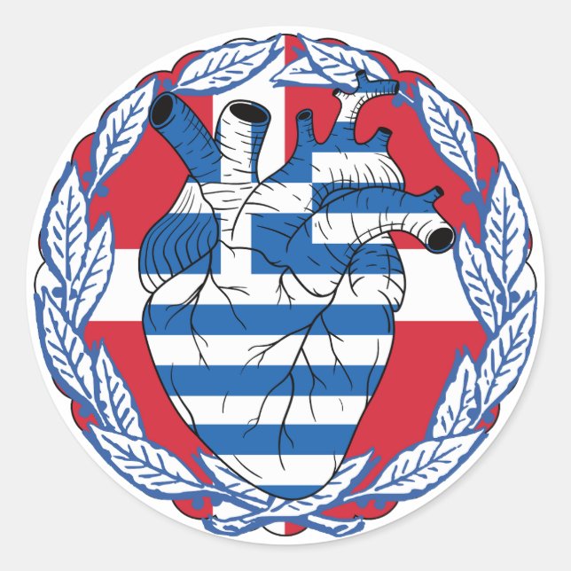 Adesivo Dinamarca Dinamarquesa Independência Grega Grécia  (Frente)