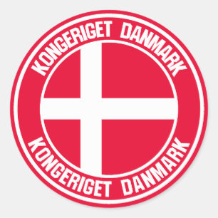 Adesivo Dinamarca Round Emblem