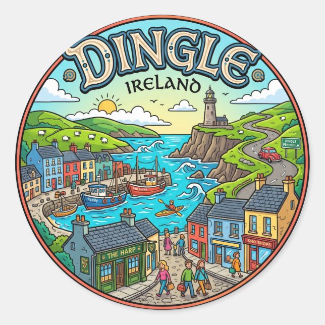 Adesivo Dingle Irlanda (Frente)