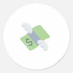 Adesivo dinheiro voador emoji