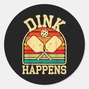 Adesivo Dink acontece pickleball divertido pickle ball