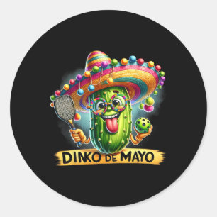 Adesivo Dinko De Mayo Funny Cinco De Mayo Picklebyll Men W