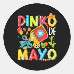 Adesivo Dinko De Mayo Pickleball Mexicano Fiesta Cinco De 