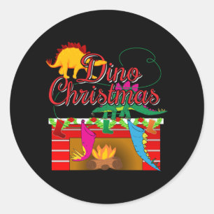 Adesivo Dino Christmas - Dinossaur Stockings