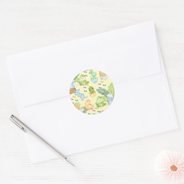 Adesivo Dino Fofo (Envelope)