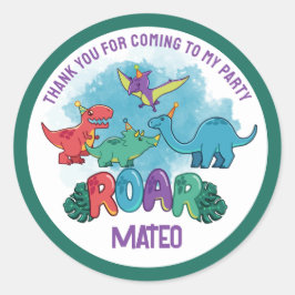 Adesivo Dino Party Sticker