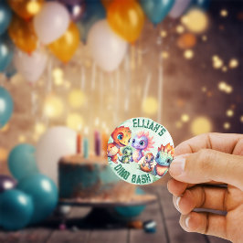 Adesivo Dino Roar Birthday