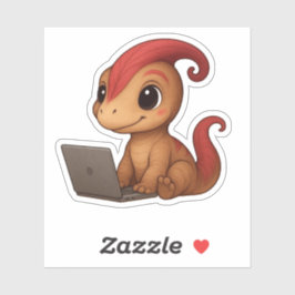 Adesivo Dino Sticker – Dino Kammli am Laptop