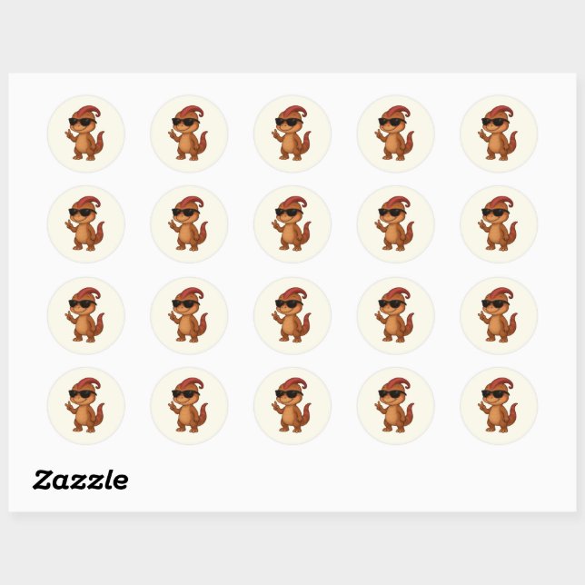Adesivo Dino Sticker Sheet – Kammli Cool Edition (Folha)