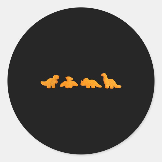Adesivo Dinos Chicken Nuggets Pattern _ Funny Realistic Di (Frente)