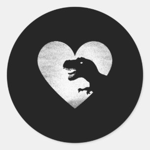 Adesivo Dinosaur Dia dos Namorados Trex Amor Dinossauros D