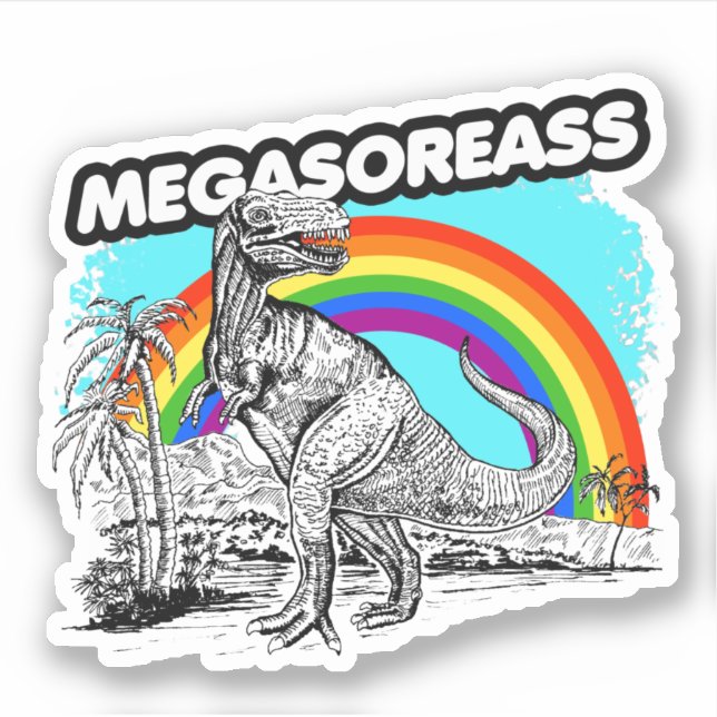Adesivo Dinosaur Megasoreass (Frente)