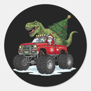 Adesivo Dinosaur T Rex Natal Papai Noel Meninos Homens Men