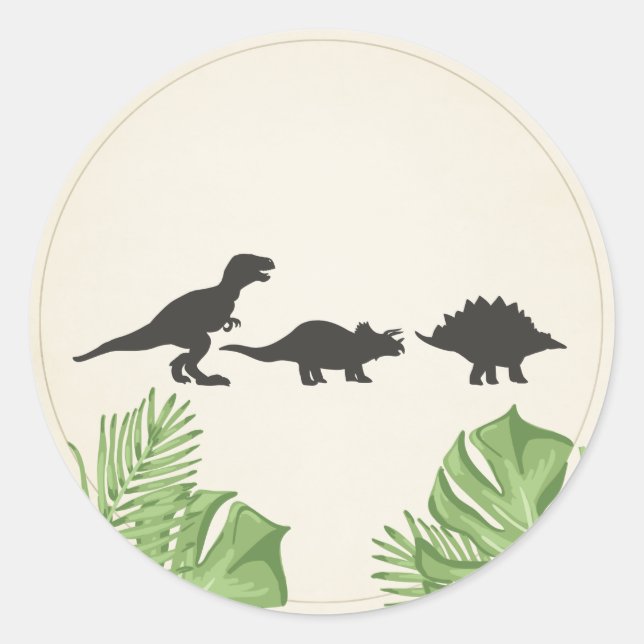 Adesivo Dinossaur Sticker Envelope Selo Dino (Frente)