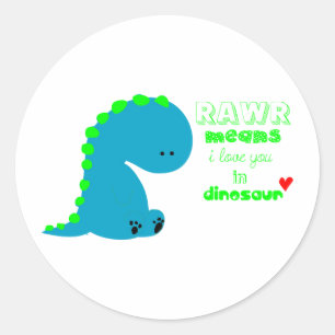 Adesivo Dinossauro bonito RAWR