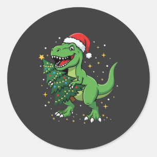Adesivo Dinossauro de Natal Papai Noel T Rex