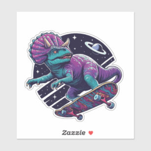 Adesivo Dinossauro do Espaço de Skate